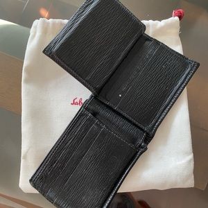 Salvatore Ferragamo mens walllet bi fold with ID wallet